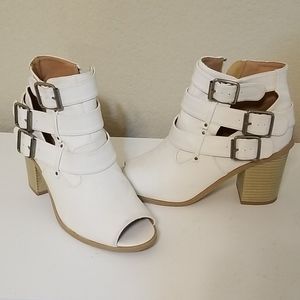 White Ankle Boots